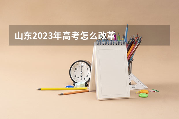 山东2023年高考怎么改革