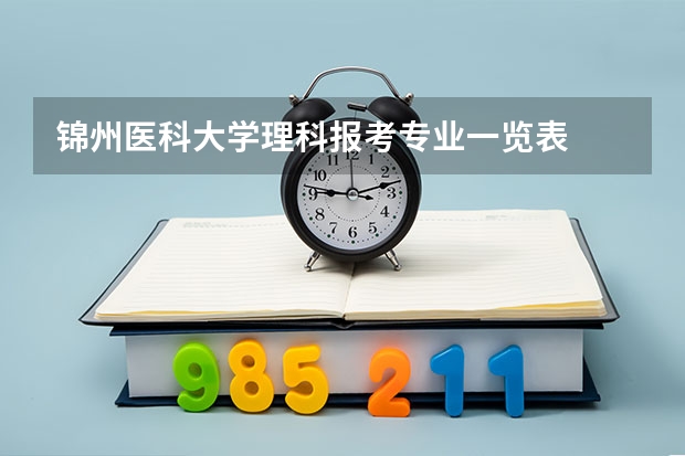 锦州医科大学理科报考专业一览表