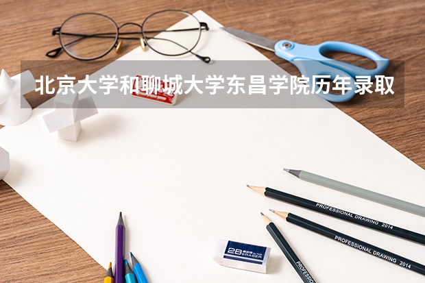 北京大学和聊城大学东昌学院历年录取分数线对比