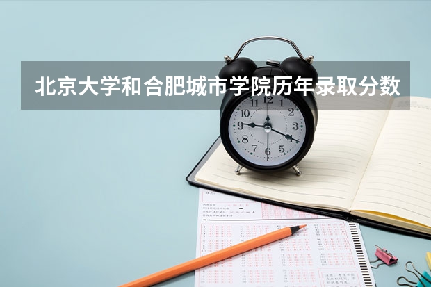 北京大学和合肥城市学院历年录取分数线对比