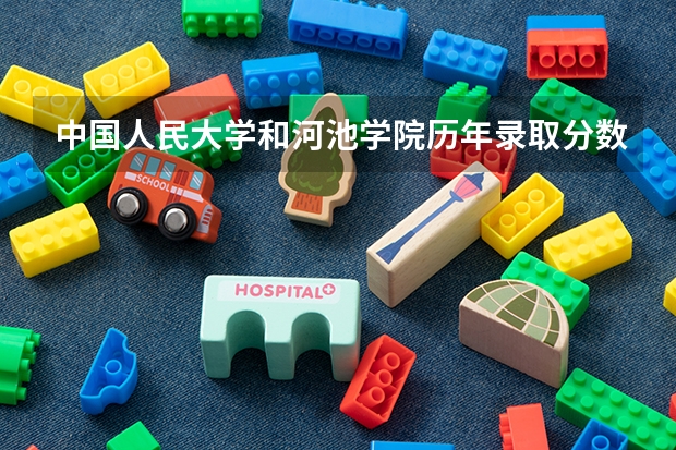 中国人民大学和河池学院历年录取分数线对比