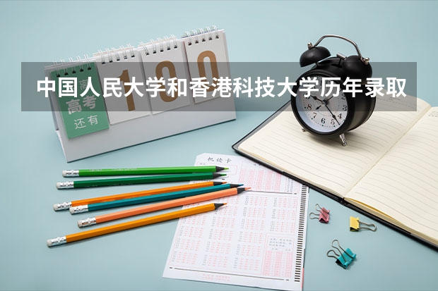 中国人民大学和香港科技大学历年录取分数线对比