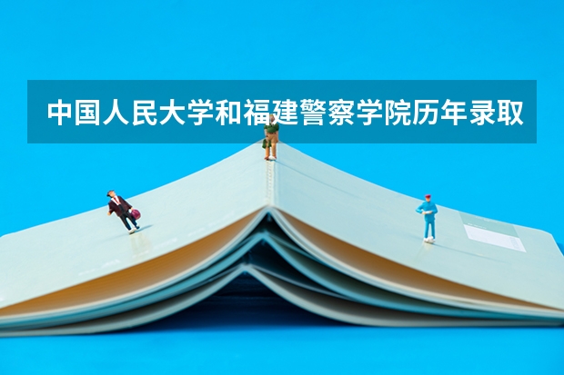 中国人民大学和福建警察学院历年录取分数线对比