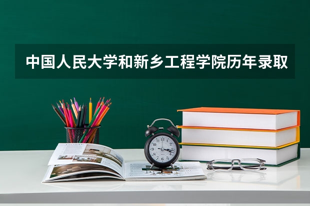中国人民大学和新乡工程学院历年录取分数线对比