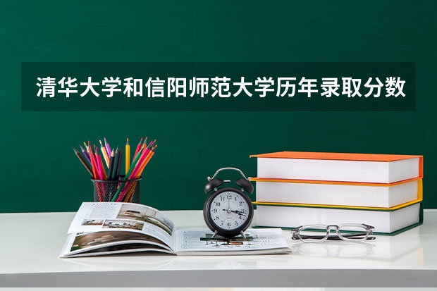 清华大学和信阳师范大学历年录取分数线对比