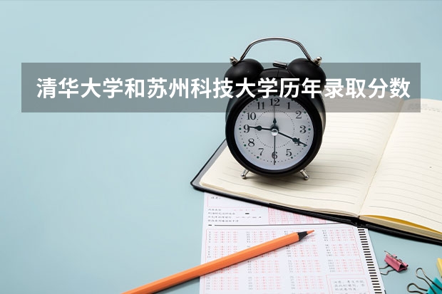 清华大学和苏州科技大学历年录取分数线对比