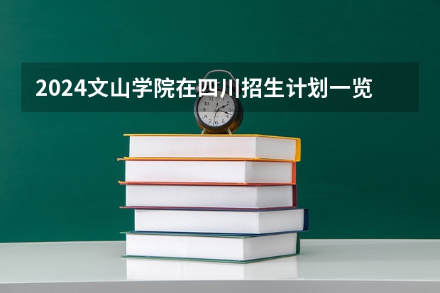 2024文山学院在四川招生计划一览表