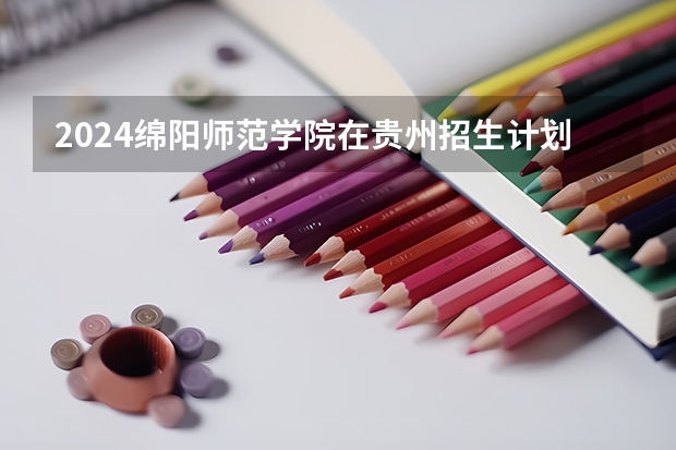 2024绵阳师范学院在贵州招生计划一览表