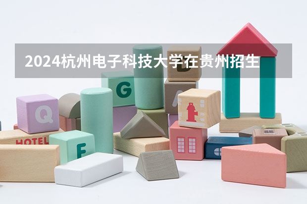 2024杭州电子科技大学在贵州招生计划一览表