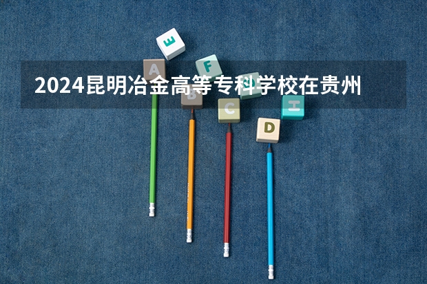 2024昆明冶金高等专科学校在贵州招生计划一览表