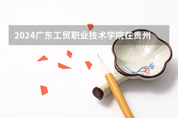 2024广东工贸职业技术学院在贵州招生计划一览表