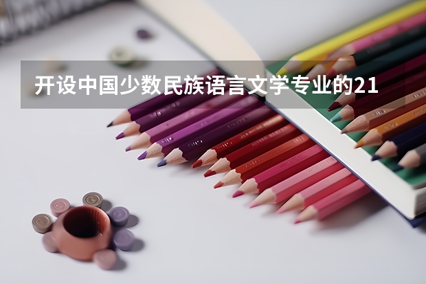 开设中国少数民族语言文学专业的211类大学名单
