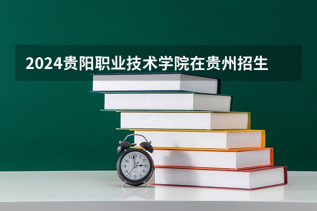2024贵阳职业技术学院在贵州招生计划一览表