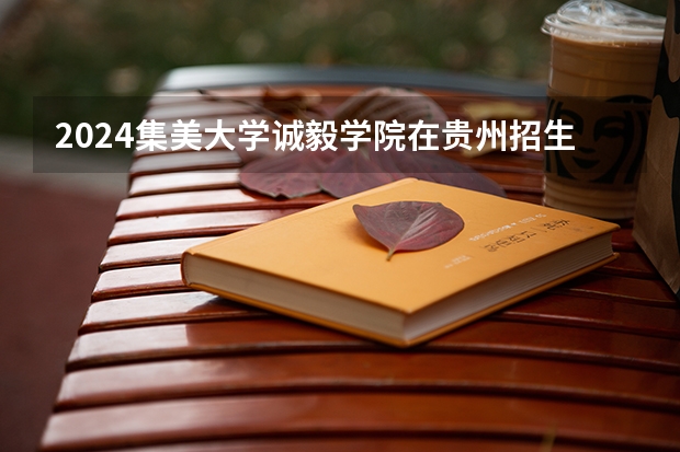2024集美大学诚毅学院在贵州招生计划一览表