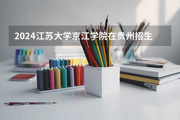 2024江苏大学京江学院在贵州招生计划一览表