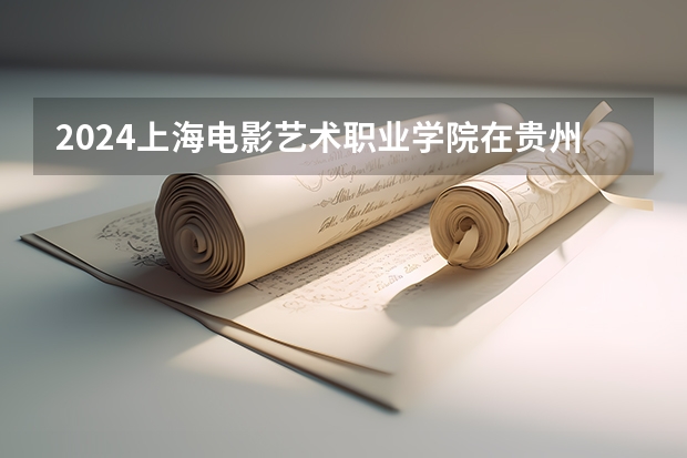 2024上海电影艺术职业学院在贵州招生计划一览表