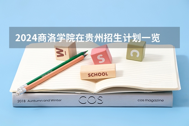2024商洛学院在贵州招生计划一览表