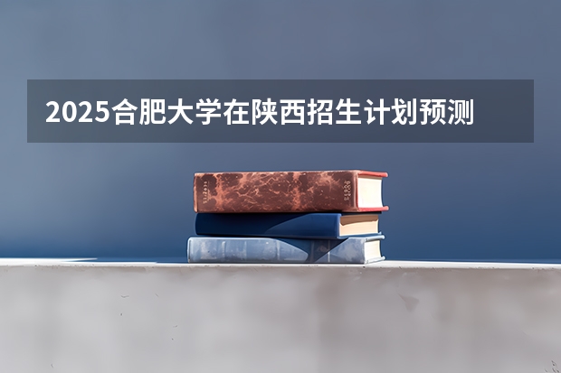 2025合肥大学在陕西招生计划预测