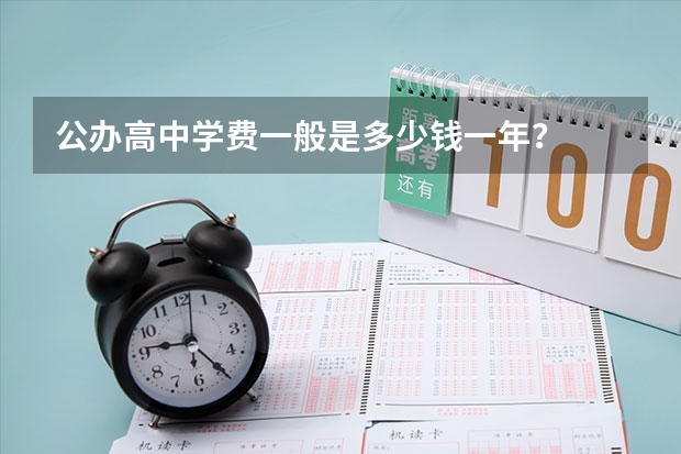 公办高中学费一般是多少钱一年？
