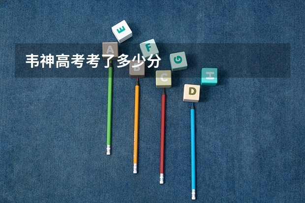 韦神高考考了多少分