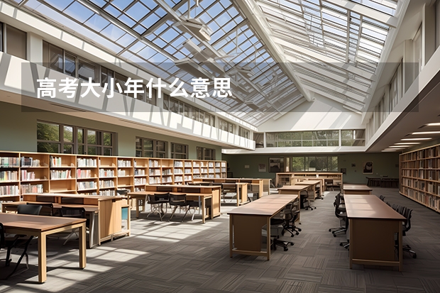 高考大小年什么意思