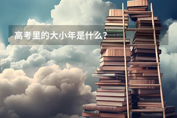 高考里的大小年是什么？