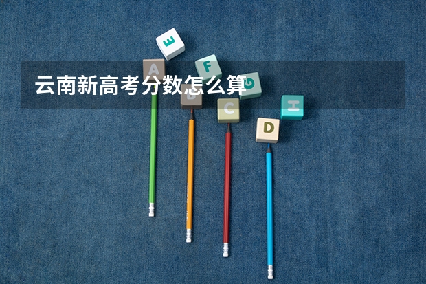 云南新高考分数怎么算