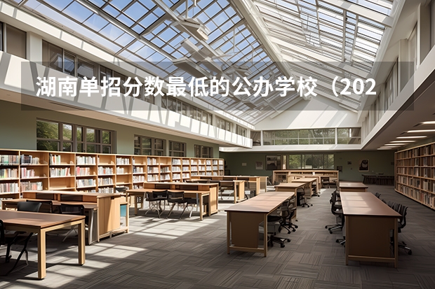 湖南单招分数最低的公办学校（2023年四川单招公办学校分数线表）