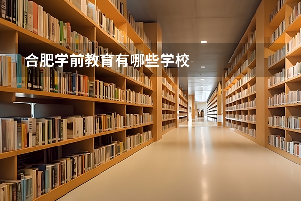 合肥学前教育有哪些学校